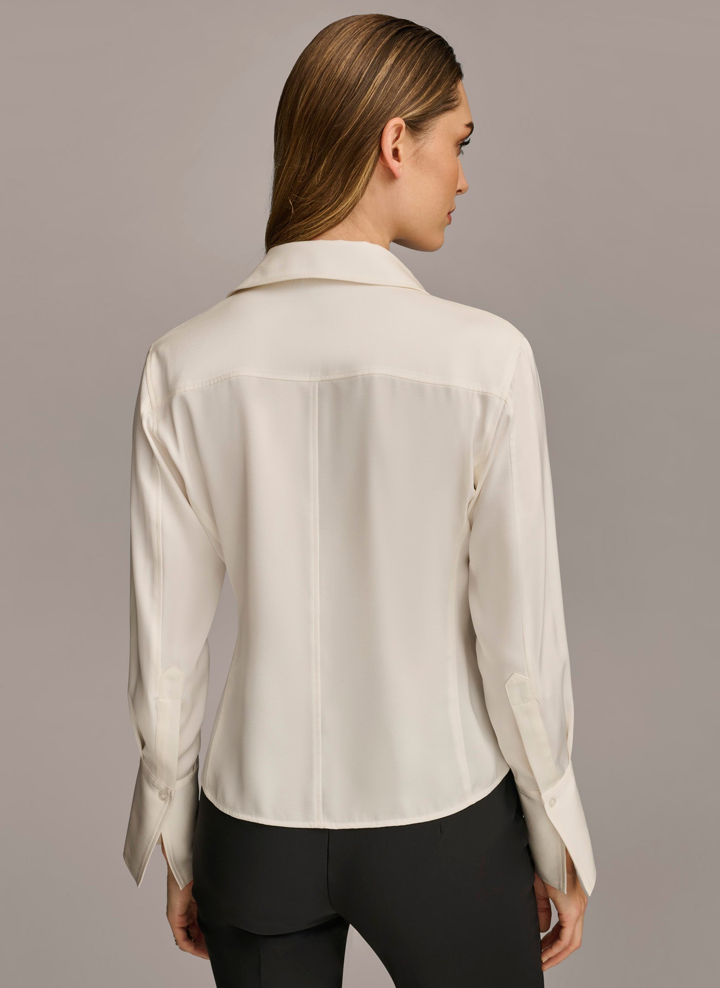 (image for) FUN COLLARED BUTTON DOWN BLOUSE